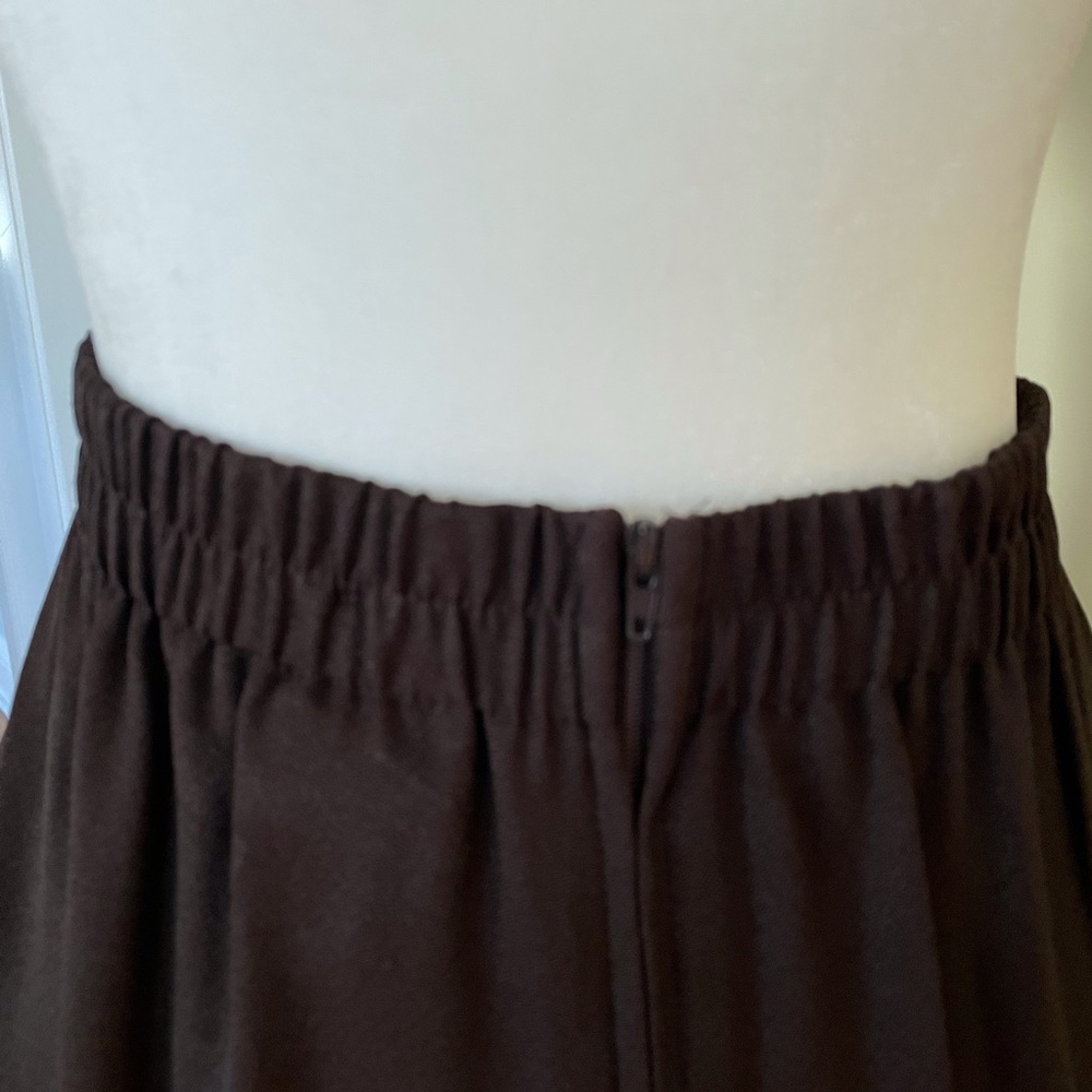 VINTAGE DANI MAX SKIRT SET Size 14 Chocolate Brown Excellent Preloved Condition - Picture 9 of 13